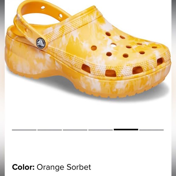 CROCS Shoes - Crocs orange sorbet platform 9 women